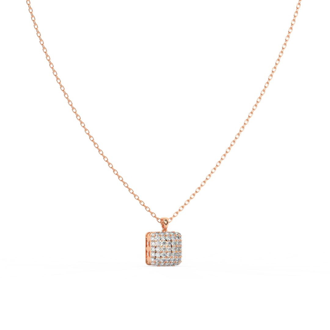 Imperial  Lab Grown Diamond Pendant Set by Stefee Jewels