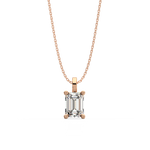 Load image into Gallery viewer, Solitaire Emerald Lab Grown Diamond Pendant by Stefee