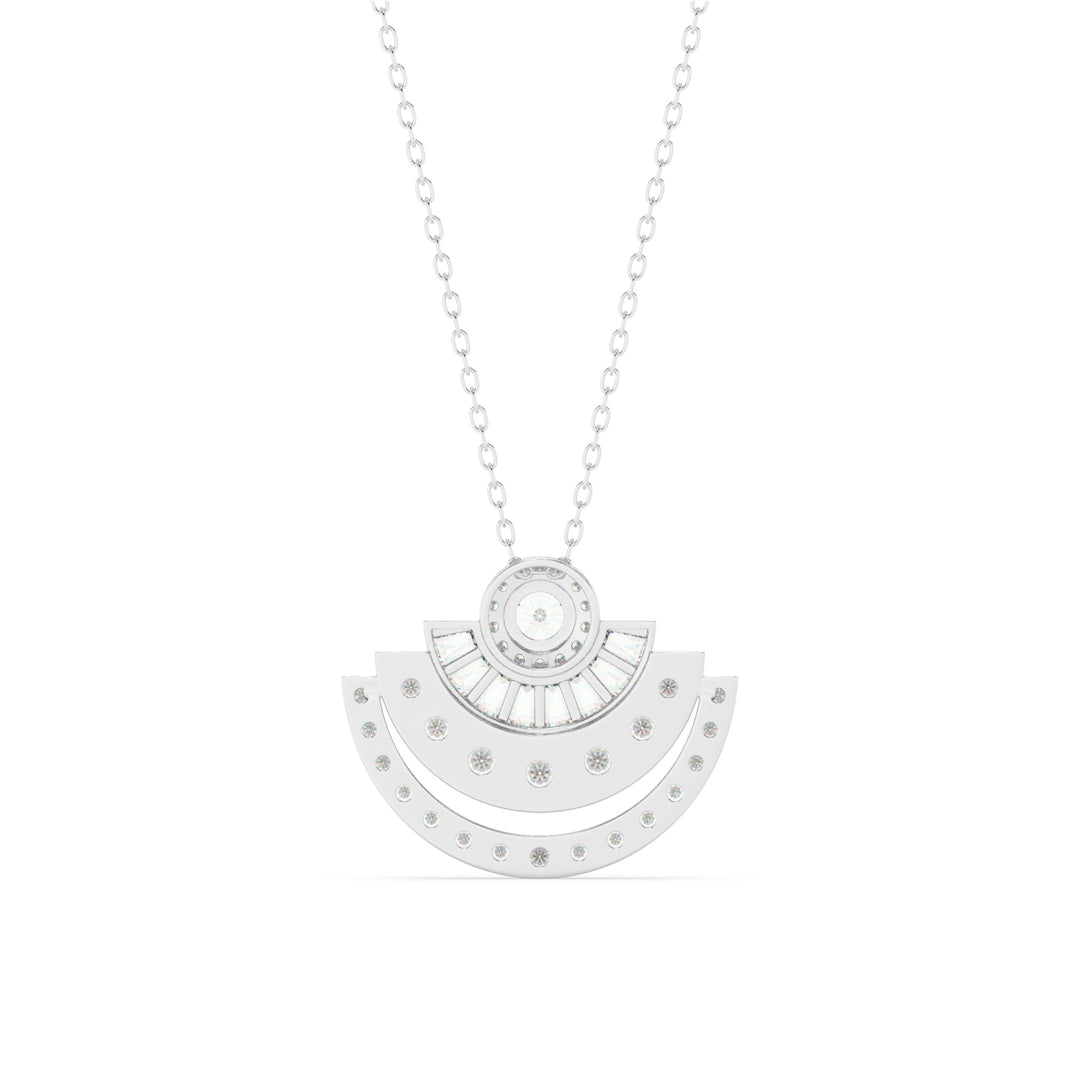 Moonshine Lab Grown Diamond Studded Pendants by Stefee Jewels