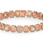 Load image into Gallery viewer, Bridal  Lab Grown Diamond Bracelet with sparkling  by Stefee Jewels
