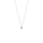 Load image into Gallery viewer, Solitaire Emerald Lab Grown Diamonds Pendant by Stefee
