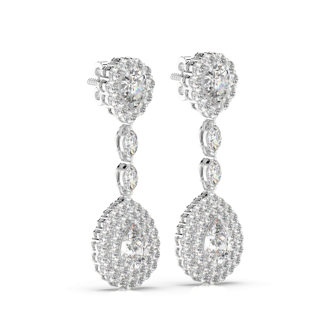 Classic Round  Lab Grown Diamond Ear Studs By Stefee Jewels