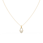 Load image into Gallery viewer, Hamsa Lab Grown Diamond Pendant by Stefee
