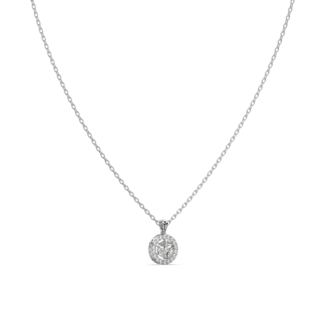 Glimmering Orbit Lab Grown Diamond  Pendant Set by Stefee Jewels