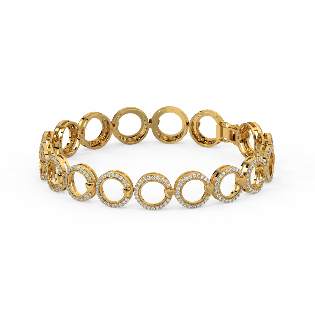 Radiant Fusion Lab Grown Diamond Bracelet by Stefee Jewels