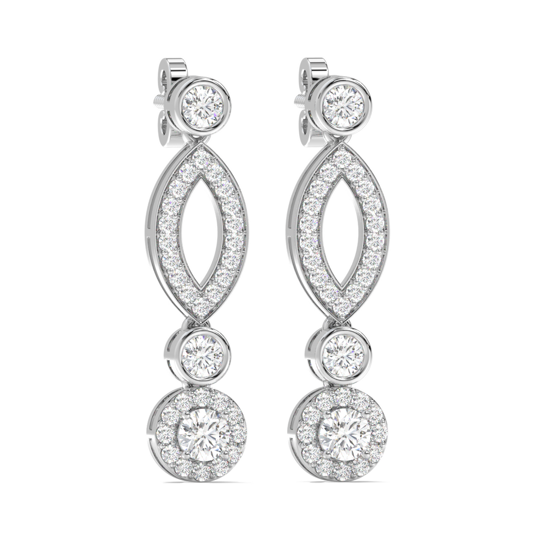 Glamour Droplet Earrings By Stefee Jewels