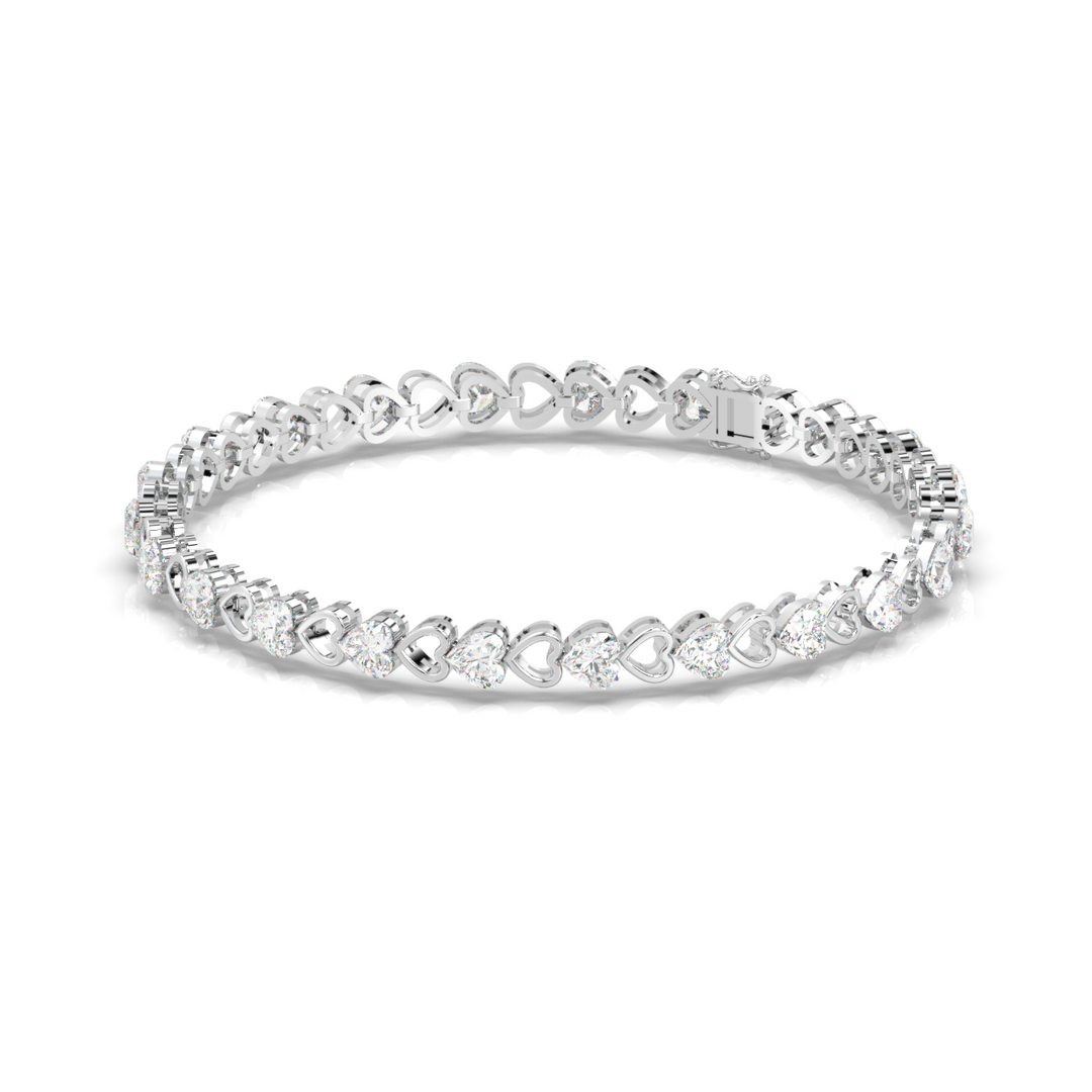 Abstract Beauty Lab Grown Diamond Bracelet by Stefee Jewels