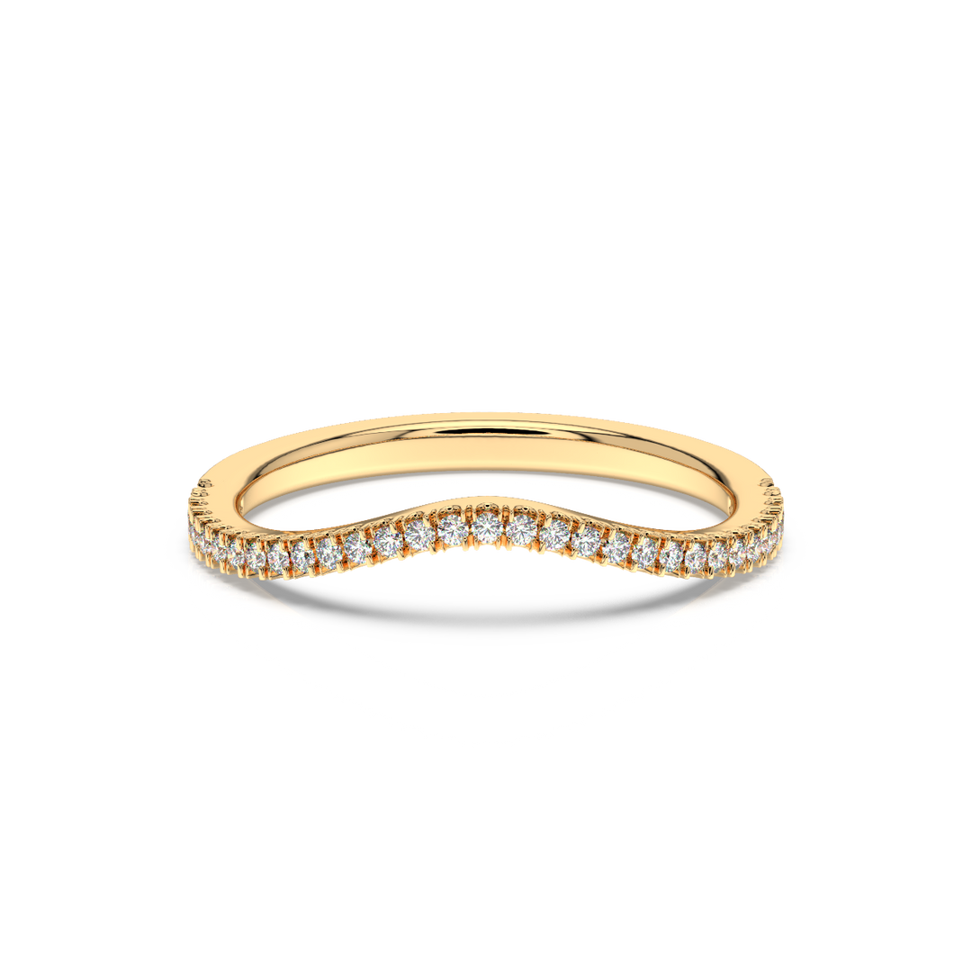 Rippling Round Lab Grown Diamonds Ring  by Stefee