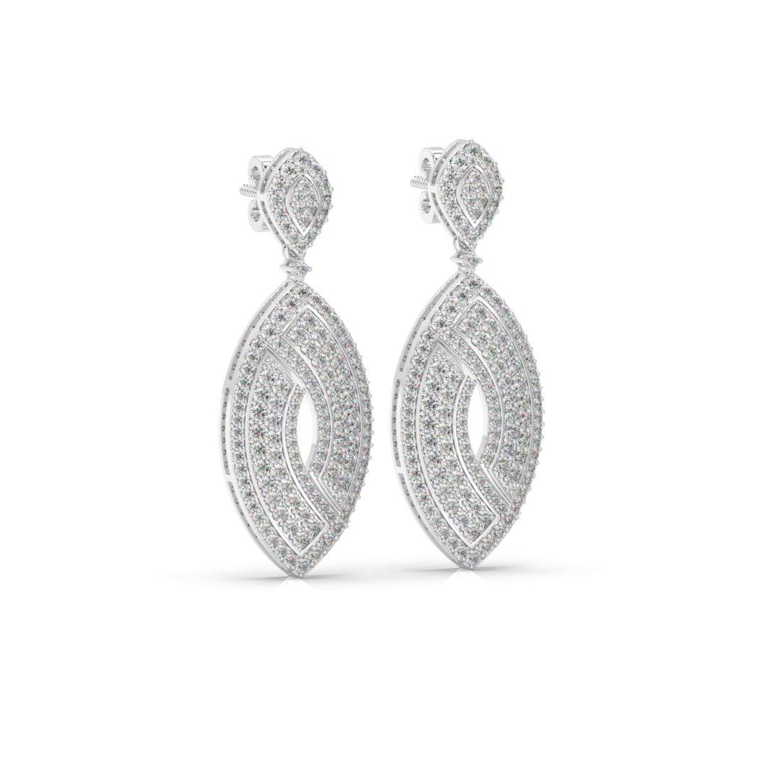 Bright Charms Lab Grown Diamond Drop Earrings by Stefee Jewels