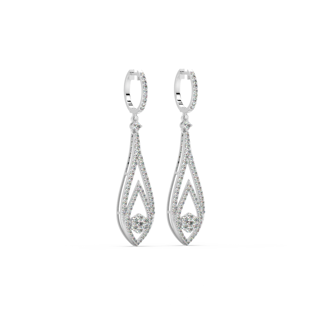 Jharoka Lab Grown Diamond   Earrings By Stefee Jewels