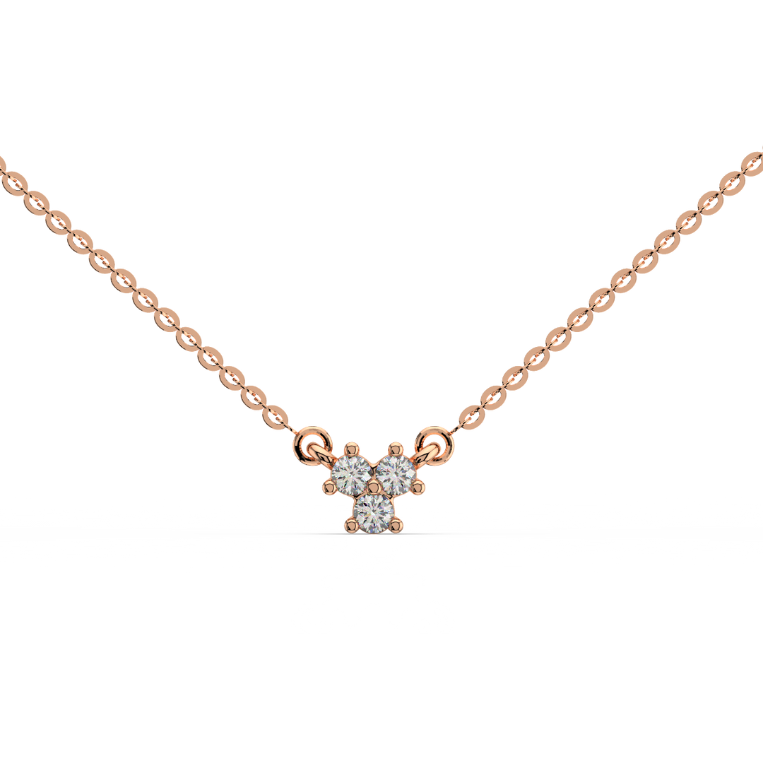 Mixed Cluster Lab Grown Diamond Pendant by Stefee