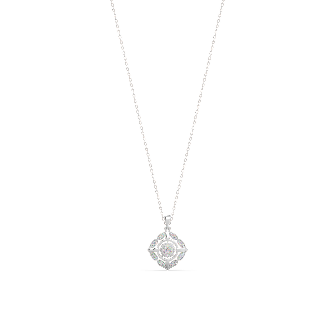 Sleek Grace Lab Grown Diamond Pendant by Stefee Jewels