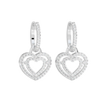 Load image into Gallery viewer, Dual Heart Lab Grown Diamond Drops By Stefee Jewels
