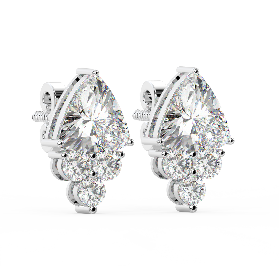 Classic Sparkle Lab Grown Diamond Stud Earrings by Stefee Jewels