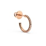 Load image into Gallery viewer, 0.42 ct Lab Grown Diamond Arc Hoops Earrings by Stefee