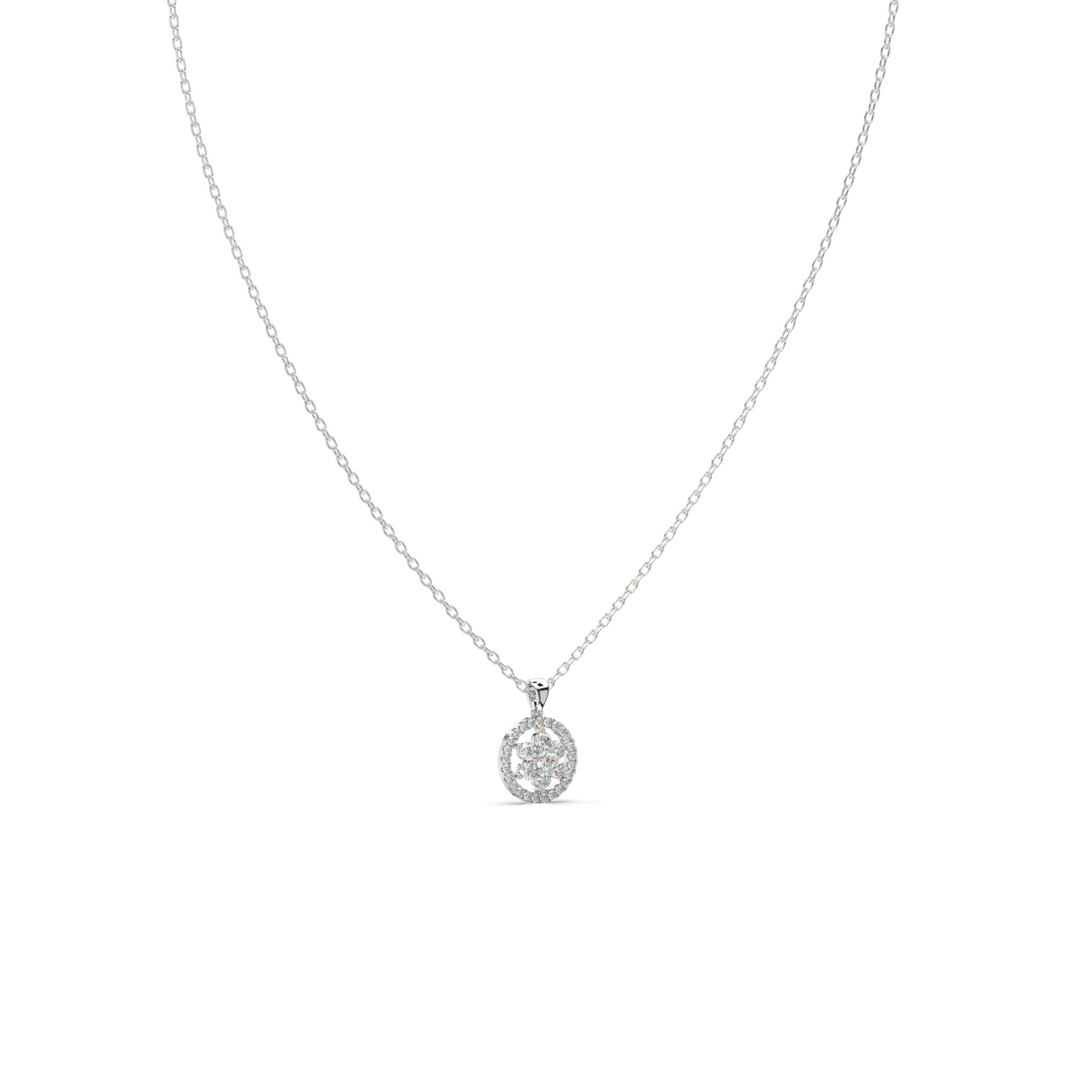 Blooming Radiance Lab Grown Diamond  Pendant Set by Stefee Jewels