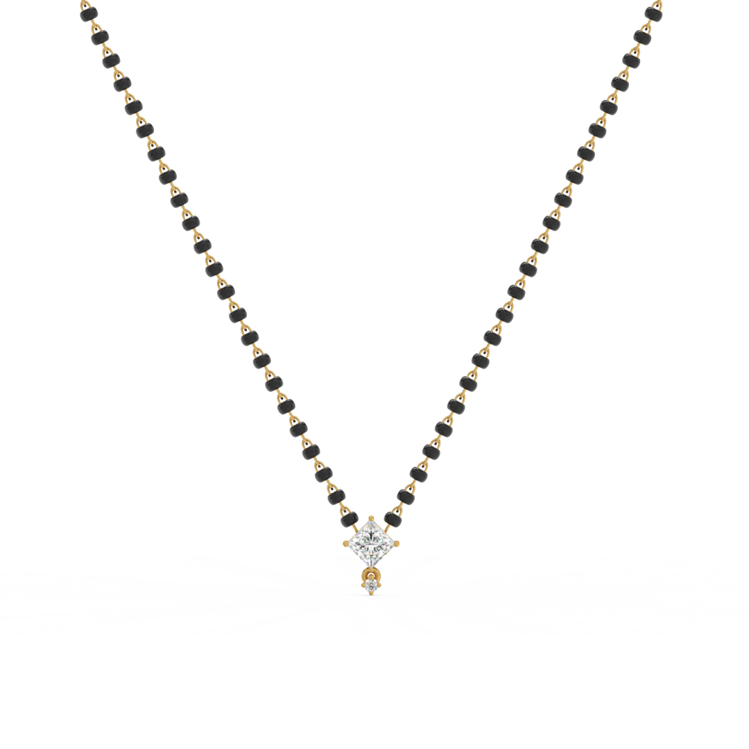 Elegant Pendant Lab Grown Diamond Mangalsutra by Stefee Jewels