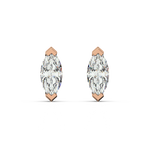 Load image into Gallery viewer, Solitaire Marquise Lab Grown Diamond Studs Earrings by Stefee
