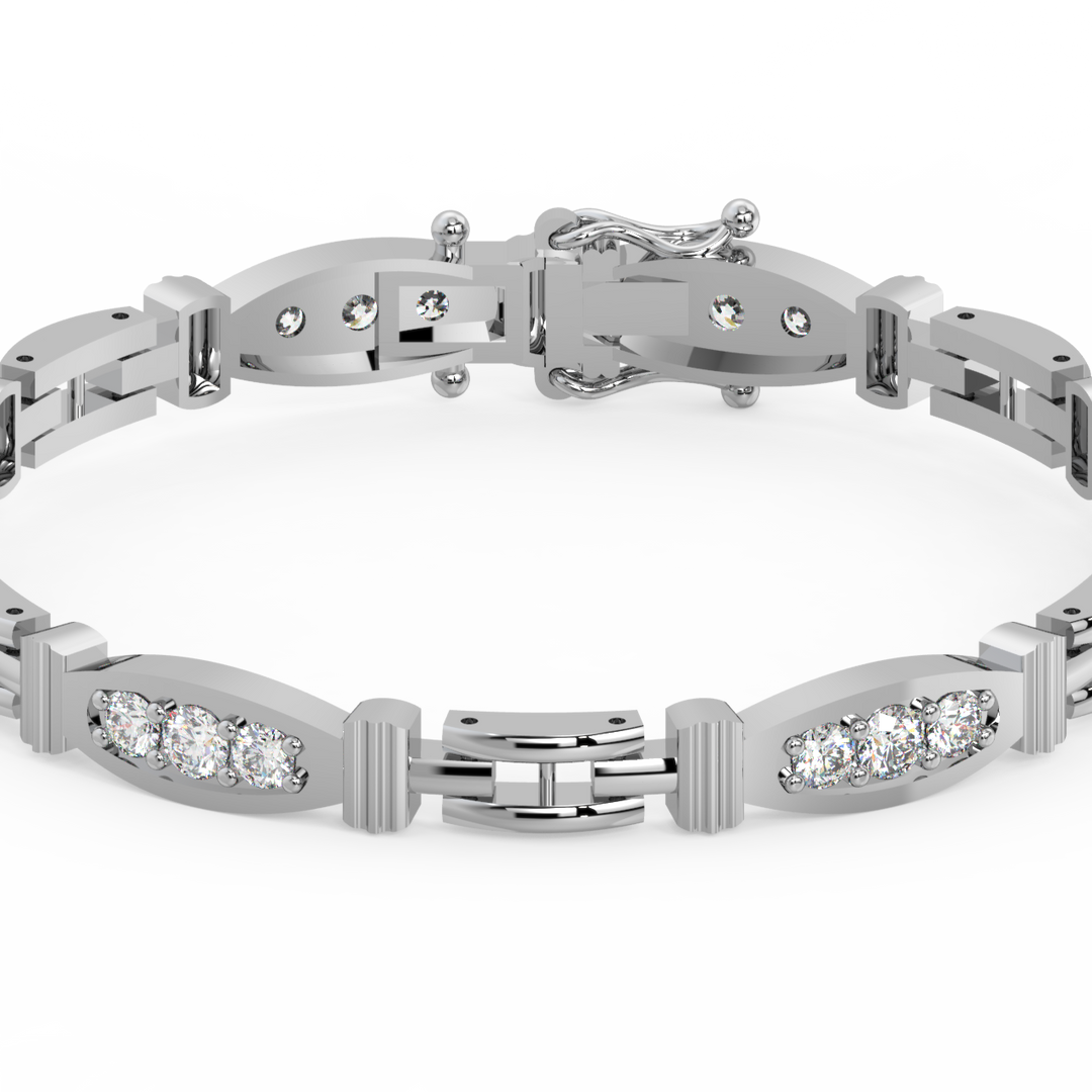 Elegant Motif Lab Grown Diamond Bracelets by Stefee Jewels