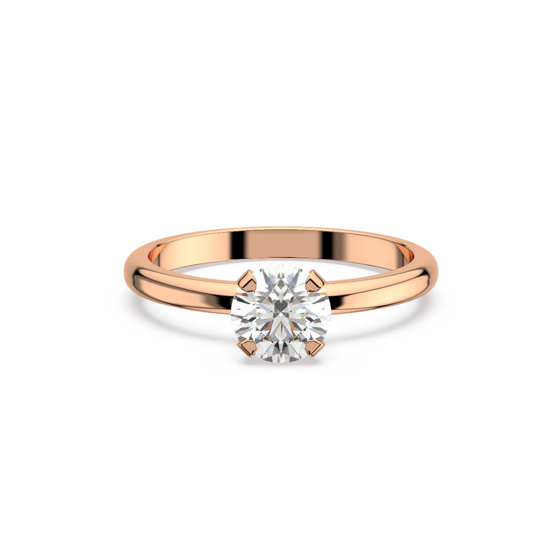 Solitaire 1ct. Lab Grown - Engagement Diamond Ring by Stefee Jewels