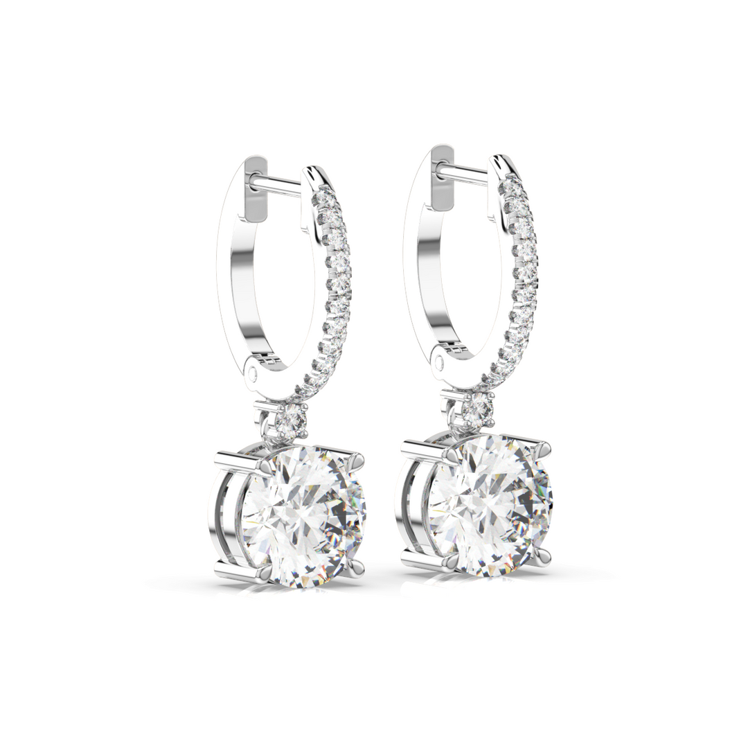 Classic  Lab Grown Diamond  Dangles By Stefee Jewels