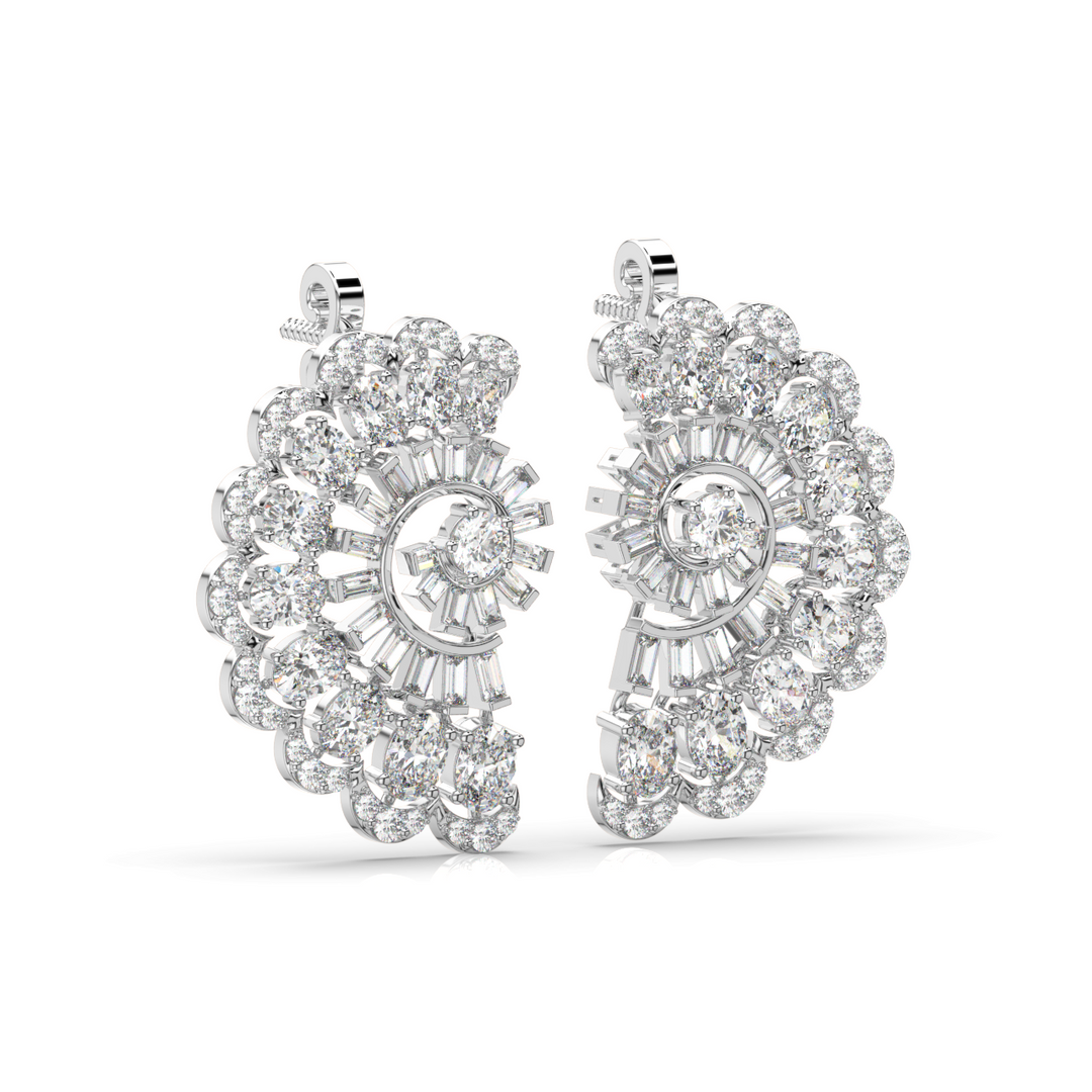 Pure Radiance Lab Grown Diamond Stud Earrings by Stefee Jewels