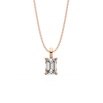 Load image into Gallery viewer, Solitaire Emerald Lab Grown Diamond Pendant by Stefee