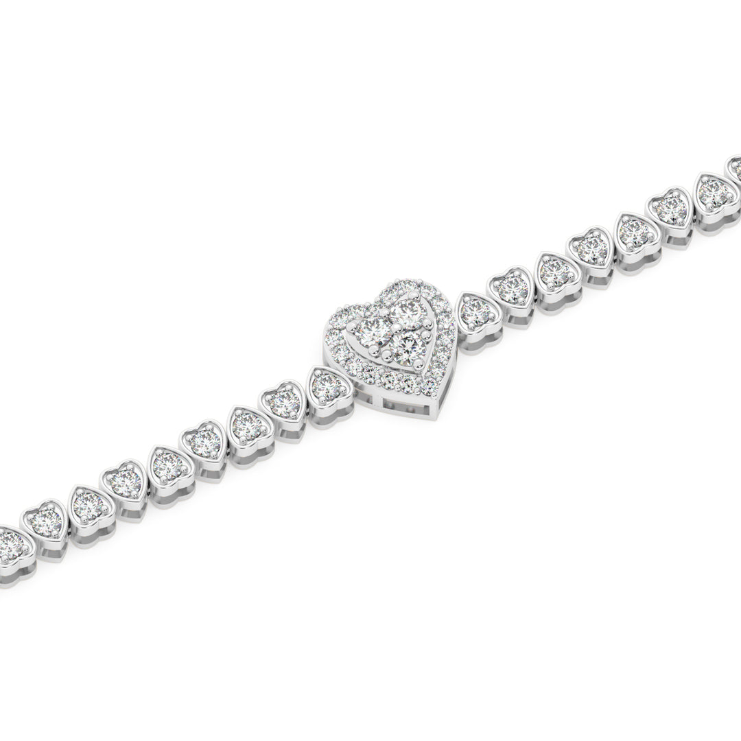 Delicate  Lab Grown Diamond Bracelet by Stefee Jewels