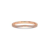 Load image into Gallery viewer, Very Slight Rippling Round Lab Grown Diamond Ring by Stefee Jewels