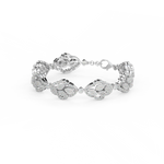 Load image into Gallery viewer, Sparkling Petals Lab Grown Diamond Bracelet by Stefee Jewels
