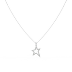 Load image into Gallery viewer, Open Star Lab Grown Diamond Pendant by Stefee
