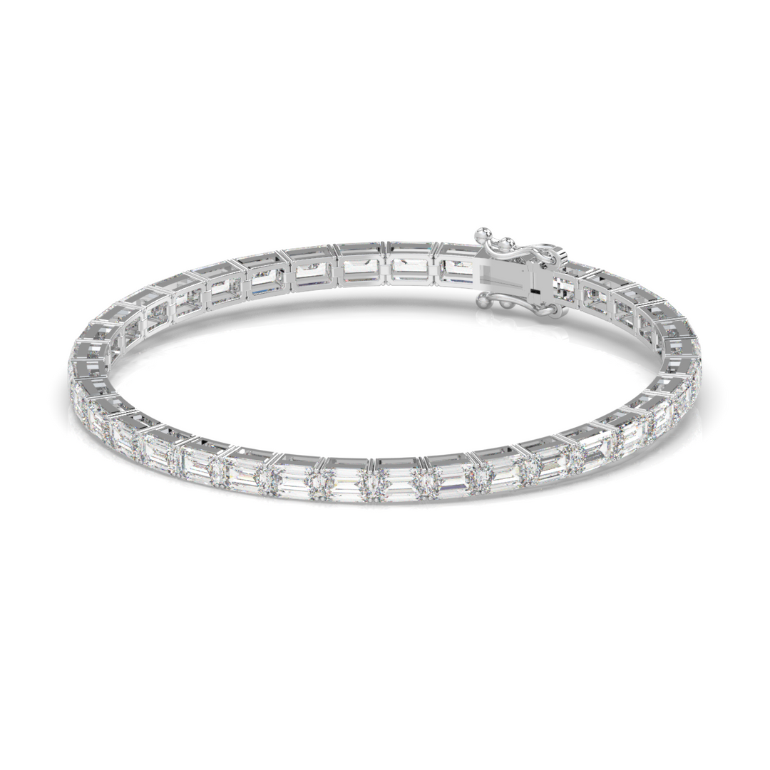 Radiant Lab Grown Diamond Tennis Bracelets by Stefee Jewels