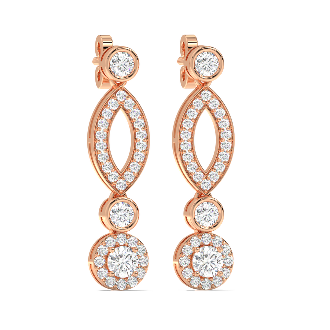 Glamour Droplet Earrings By Stefee Jewels