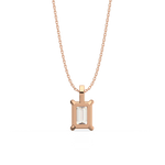 Load image into Gallery viewer, Solitaire Emerald Lab Grown Diamond Pendant by Stefee