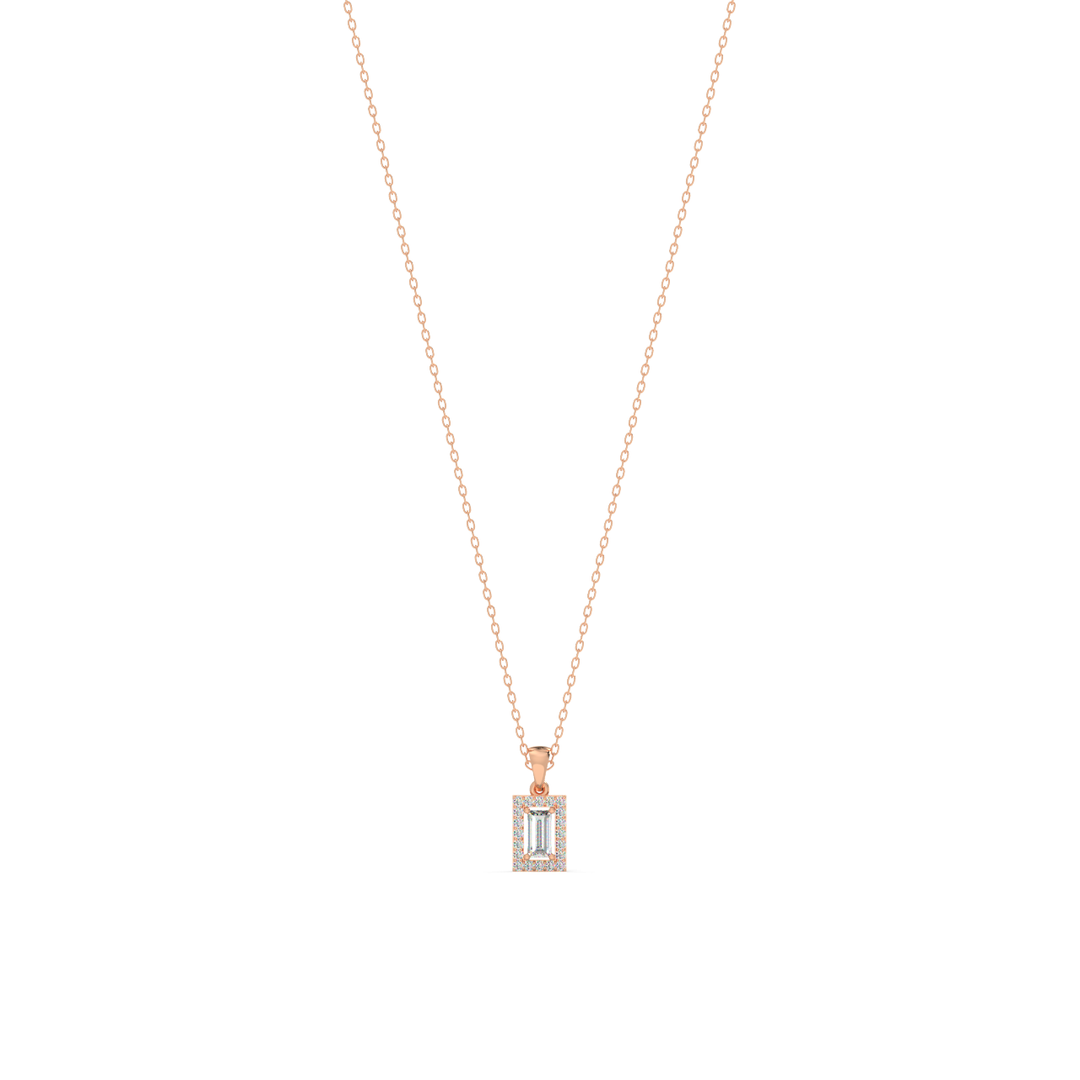 Brilliant Shine  Lab Grown Diamond  Pendant Set by Stefee Jewels