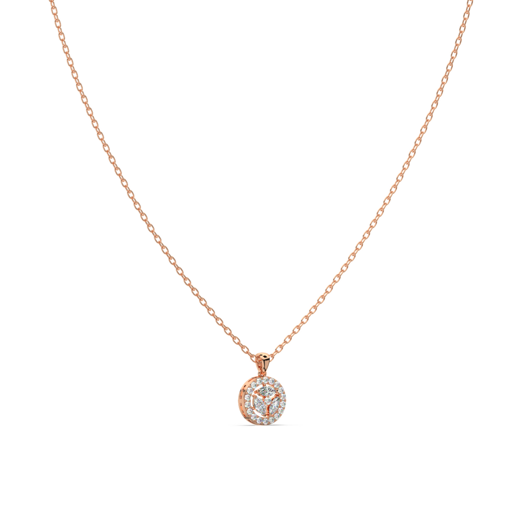 Glimmering Orbit Lab Grown Diamond  Pendant Set by Stefee Jewels