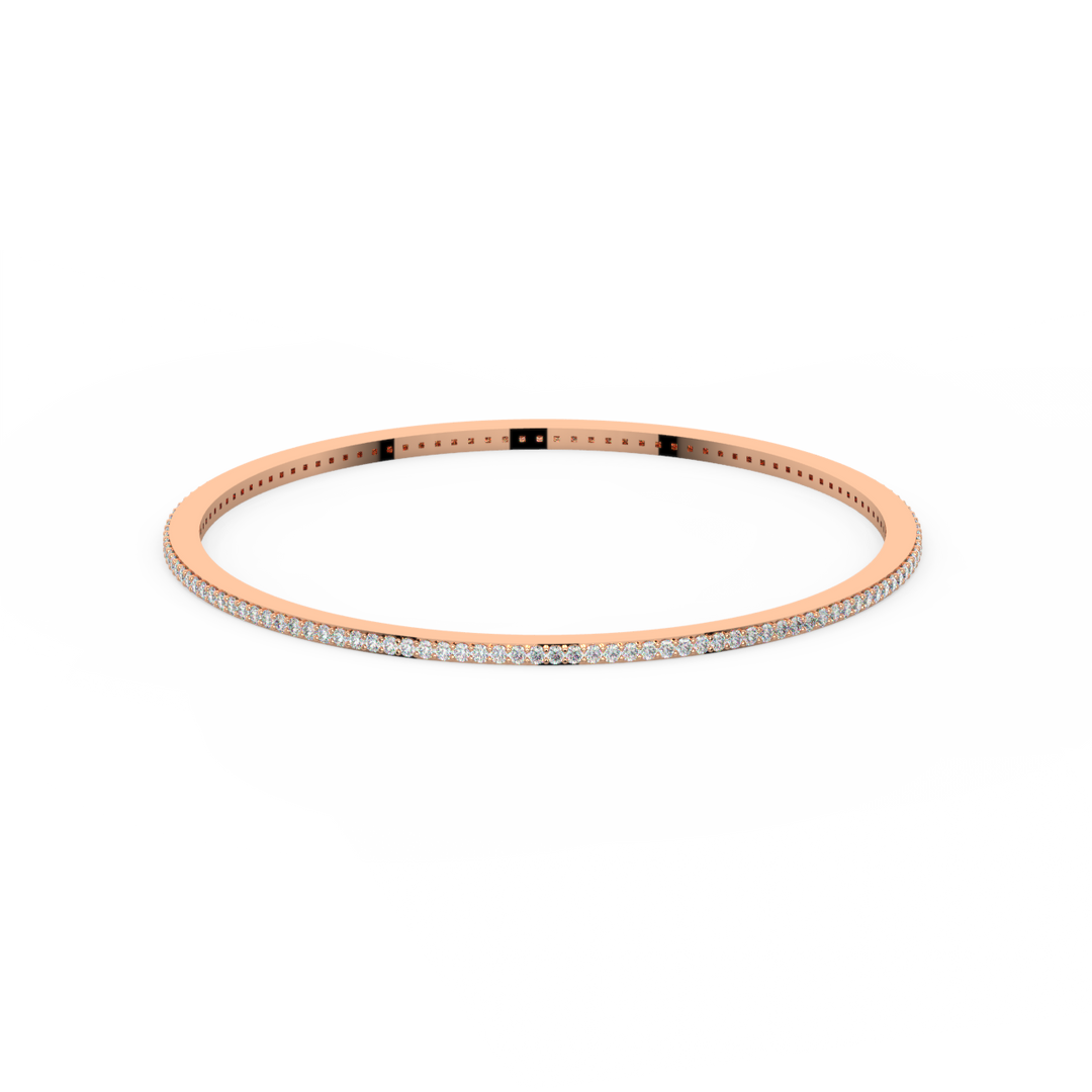 Metro bangle with Lab Grown Diamonds - Small by Stefee