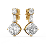 Load image into Gallery viewer, Crystal Charmer Lab Grown Diamond Stud Earrings by Stefee Jewels
