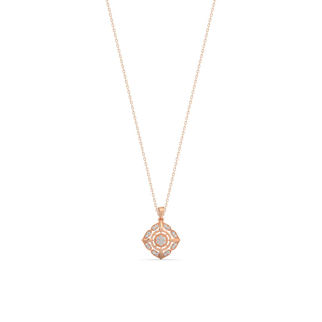 Sleek Grace Lab Grown Diamond Pendant by Stefee Jewels