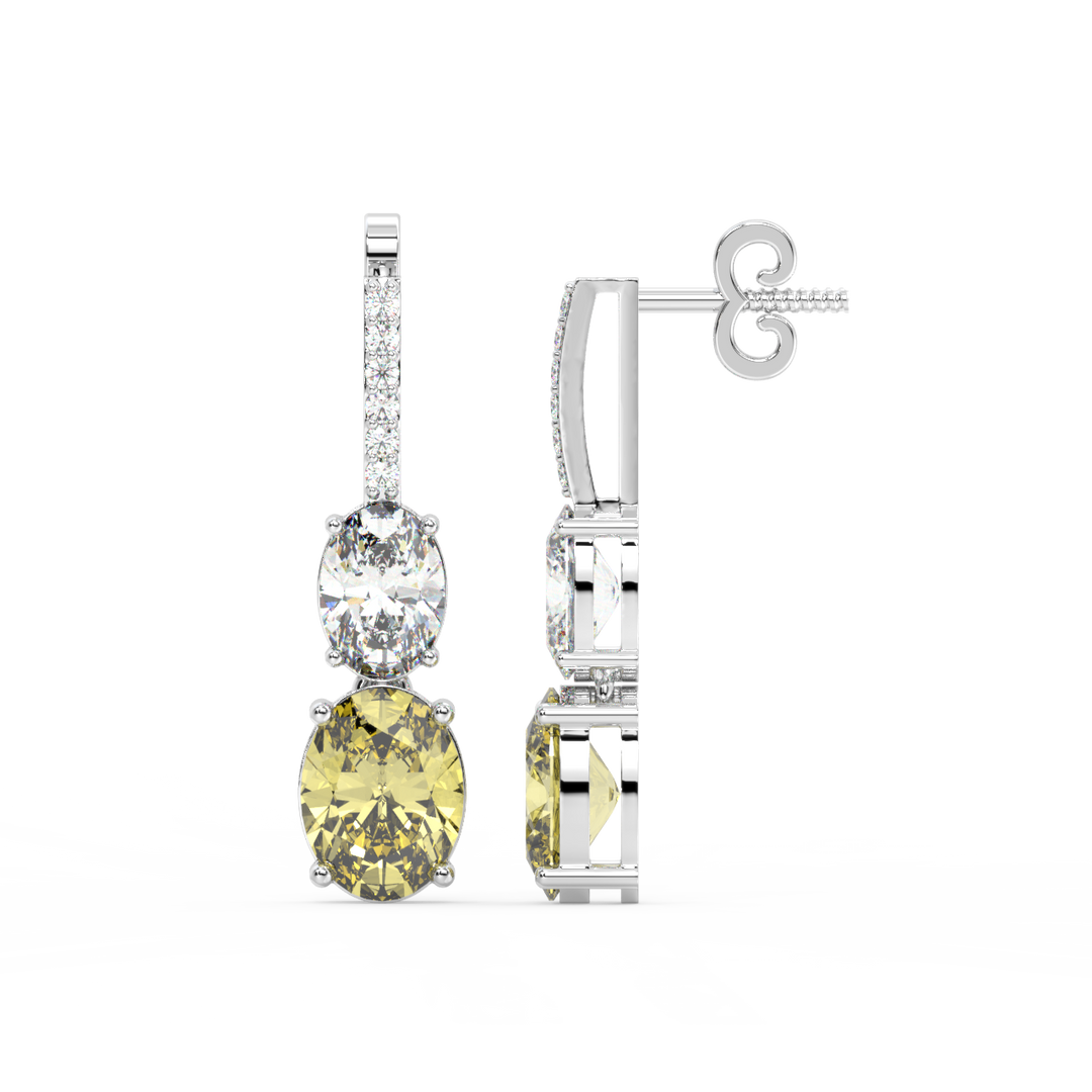 Sparkle and Shine Lab Grown Diamond Drop Earrings by Stefee Jewels