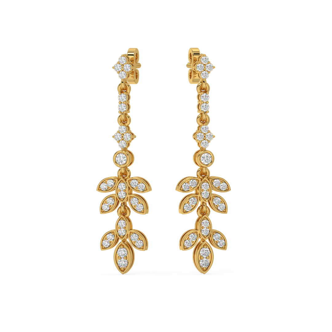 Brilliant Drift Lab Grown Diamond Drop Earrings by Stefee Jewels