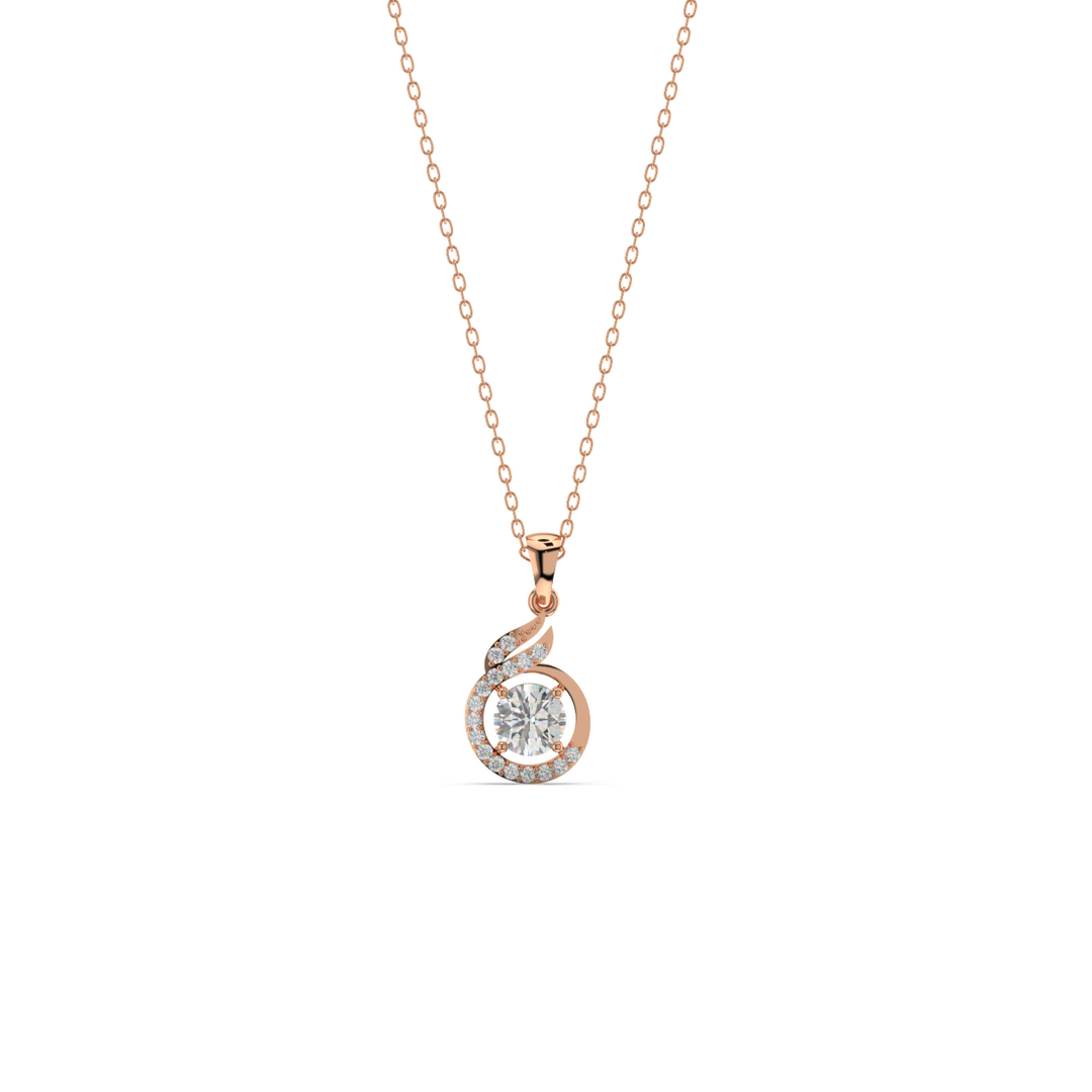 Radiant Connection Lab Grown Diamond  Pendant Set by Stefee Jewels