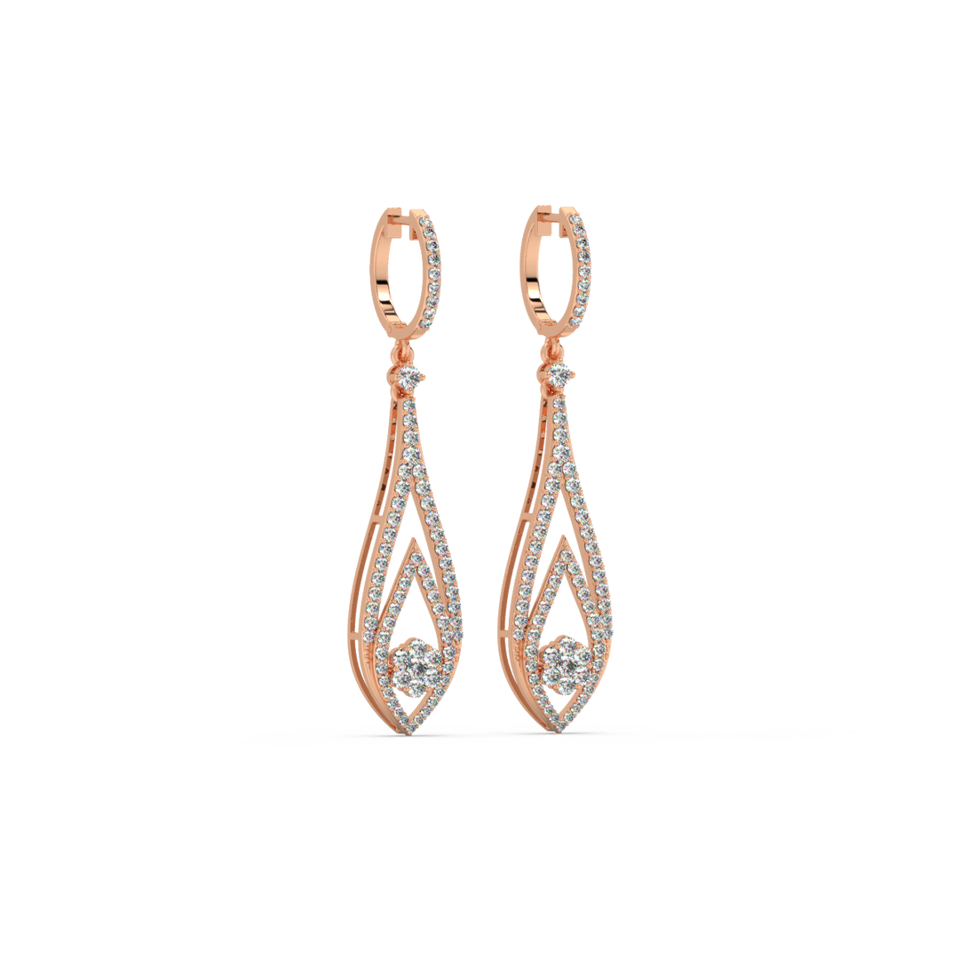 Jharoka Lab Grown Diamond   Earrings By Stefee Jewels