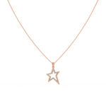 Load image into Gallery viewer, Open Star Lab Grown Diamond Pendant by Stefee
