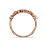 Load image into Gallery viewer, Multi-Shape Half Band Lab Grown - Engagement Diamond Ring by Stefee
