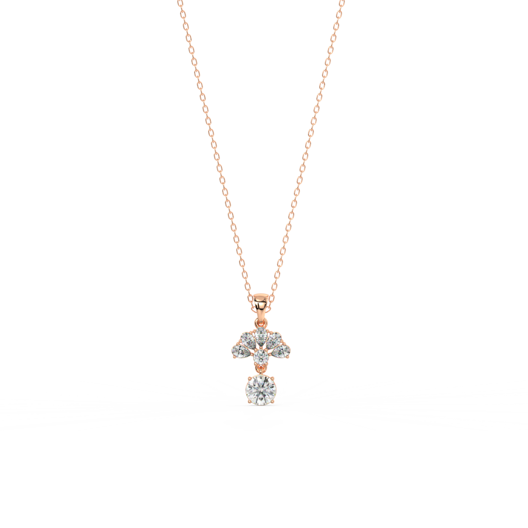 Brilliant Spark Lab Grown Diamond  Pendant Set by Stefee Jewels