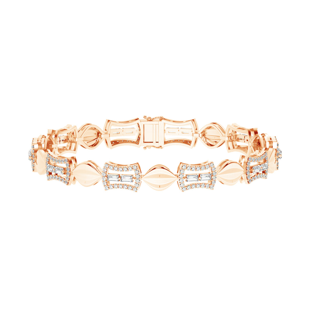 Minimalist Sparkle Lab Grown Diamond Chain Bracelet by Stefee Jewels