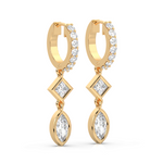 Load image into Gallery viewer, Glittering Grace Lab Grown Diamond Drop Earrings by Stefee Jewels
