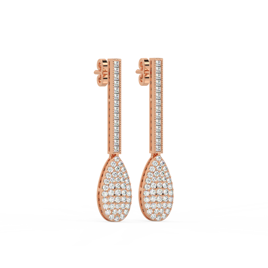 Diamond Dazzle Lab Grown Diamond Drop Earrings by Stefee Jewels