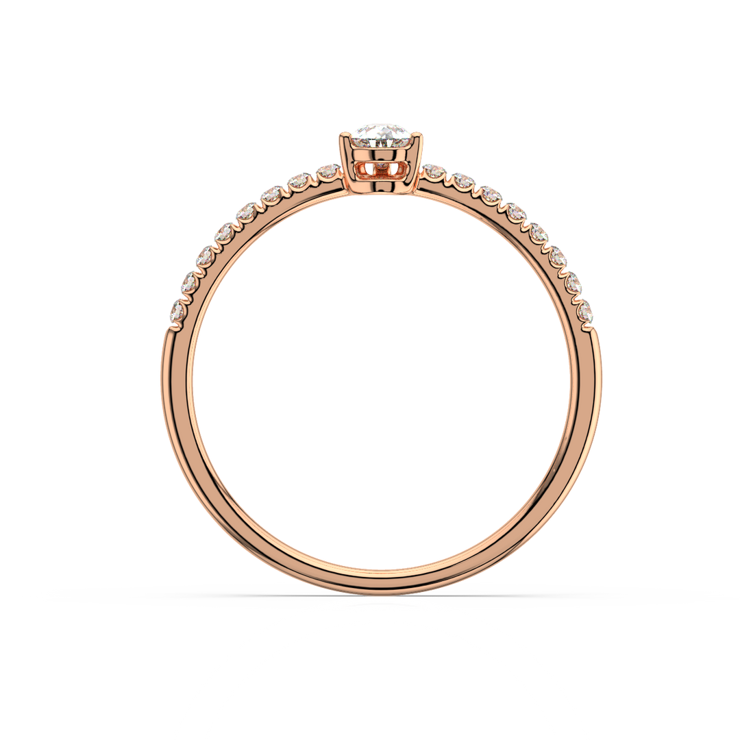 Novo Pink Lab Grown -Engagement Diamond Ring by Stefee